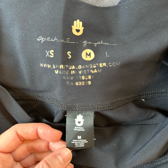 Spiritual Gangster Sparkle Stripe Legging - Picture 3 of 3